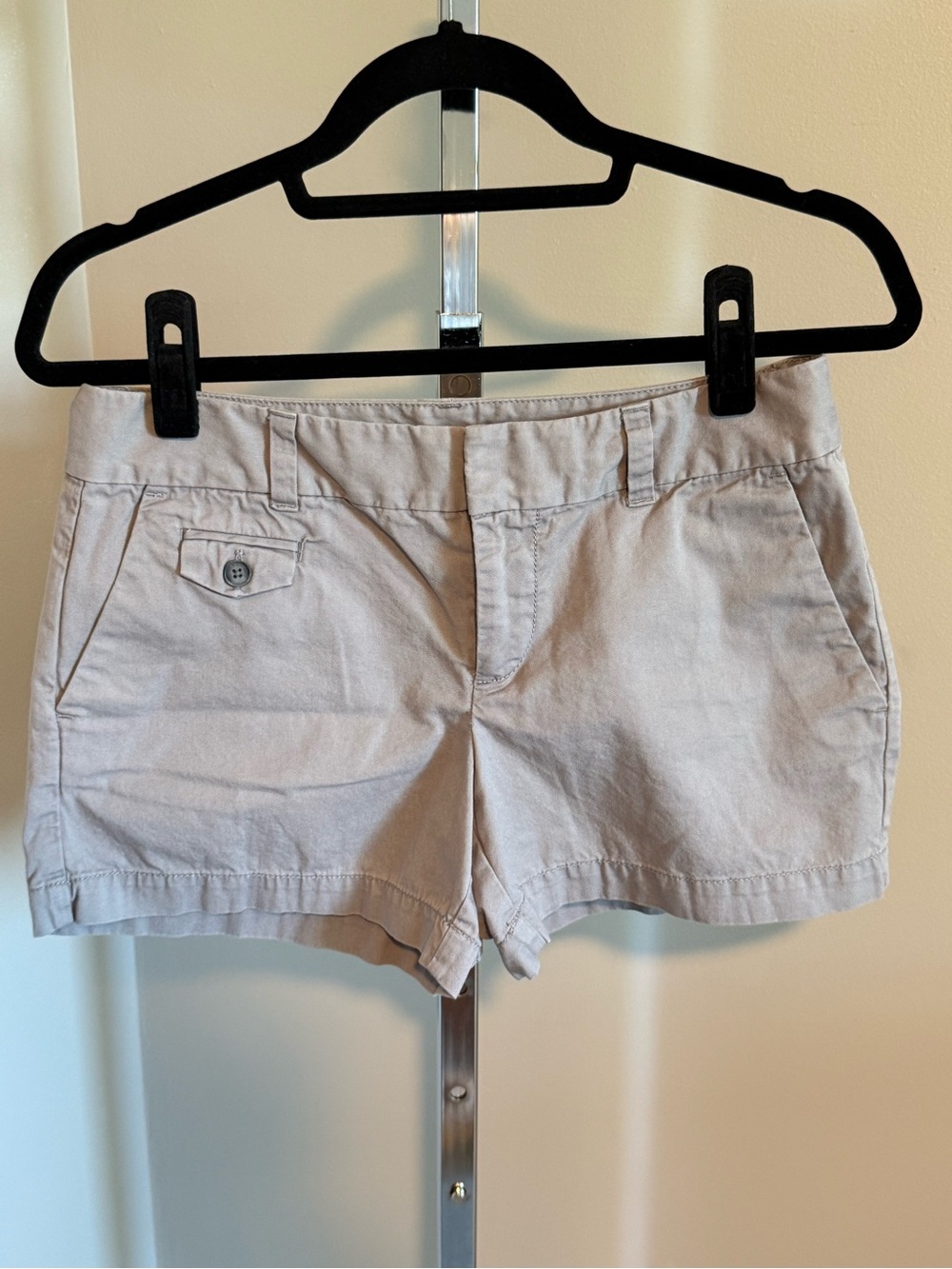LOFT Beige Women's Cotton Bermuda Shorts